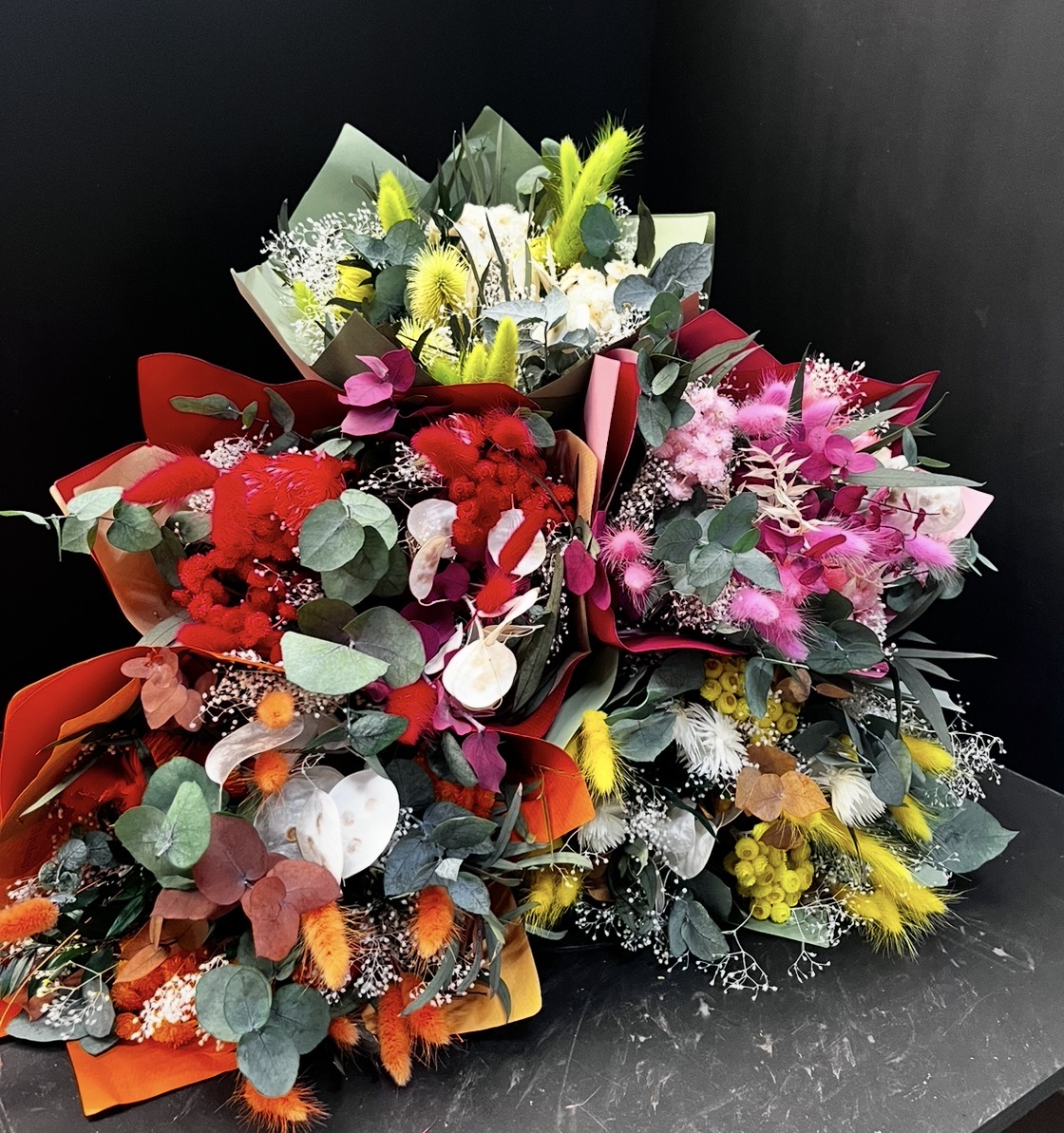Bouquets de fleurs séchés uniques et artisanales : Bouquets de fleurs séchés uniques et artisanales