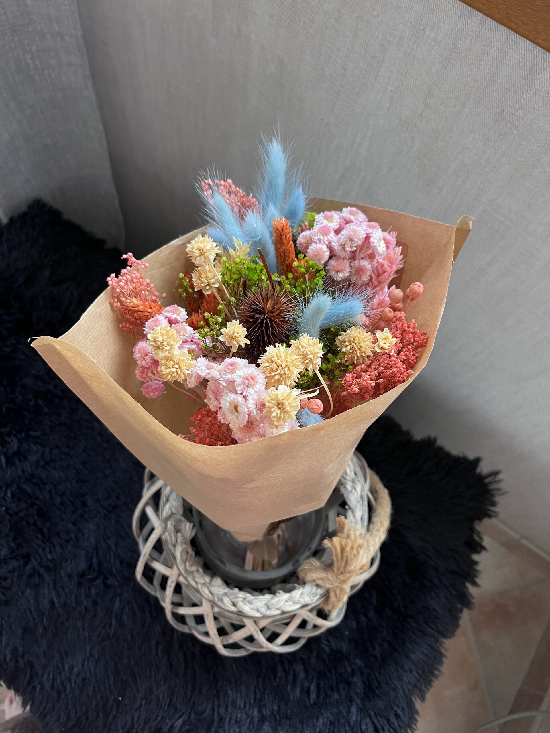 bouquet de couleur varié idéal pour l'été avec ses couleurs pastels 